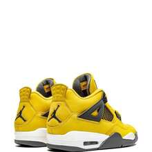Nike Air Jordan 4 Retro Sneakers - Authentic Iconic Basketball Shoes | Viral 2026 Men's High-End Retro Streetwear | Premium Leather & Mesh Performance Trainers | Classic Air Cushioning & Support Wings | Legendary Designer Athletic Footwear - Lightning (2021) - 查看 3