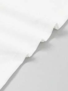 女士休闲可爱腊肠犬印花加大码长袖短袖T恤，高弹力，正常长度，夏季款 白色 - 白色 - 查看 4