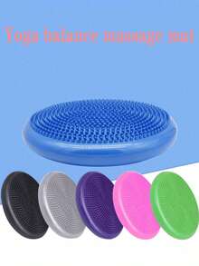 1个平衡垫瑜伽按摩垫，半圆形初学者瑜伽球，按摩球踝关节训练器 - 彩色 - 查看 4