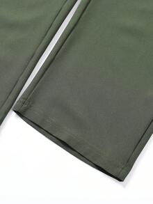 Men's Lightweight Outdoor Sports Pants, Straight Leg Jogging Trousers, Casual Drawstring Waist Thin Sports Pants, Spring/Summer - Army Green - View 10
