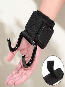 2个装举重握钩，带钩引体向上辅助腕带，举重钩，哑铃和单杠硬拉辅助器，引体向上辅助腕带，手部支撑护具 - 彩色 - 查看 7