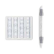 Khuôn nặn móng tay silicon hình cánh hoa mùa xuân hè, khuôn mẫu thiết kế móng tay tự làm hình hoa ly và hoa anh đào, dụng cụ tạo hình móng tay. - Trong sáng - Xem 13