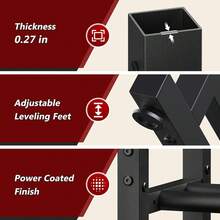 Weight Rack  Stand Only 3 Tier Weight Storage Racks Adjustable Width Weight Storage Organizer For Home Gym Up To 450 Lb Capacity (Dumbbells Not Included) - 1 - View 7