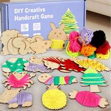 艺术区蒙特梭利精细动作趣味扭线趣味DIY创意拼图玩具卡通儿童创意手工亲子互动桌面玩具培养儿童动手能力和创造力智力发展节日礼物。 - 彩色 - 查看 4