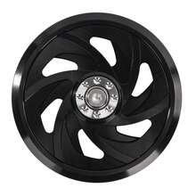 通用摩托车发动机冷却风扇罩，可旋转CNC铝合金散热器护罩，彩色气流增强型保护罩，适用于AKT NKD、SBR Bera、Combate、Bomber、AKT SL、CHR、CR4、CG150、XR150等车型 - 经久耐用，易于安装 - A - 查看 6