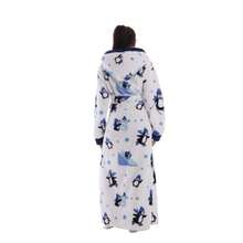 Neue Herbst-Winter-Faulbettdecke, TV-Decke, Outdoor-Kälteschutz-Kapuzen-Loungewear, Langarm, Verdickter Paar-Kapuzen-Bademantel, Loungewear - Pinguin - Übersicht 5