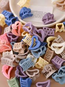 20 chiếc kẹp tóc hình trái tim bất đối xứng dễ thương, kẹp tóc bên hông dành cho nữ, kẹp tóc búi rối, kẹp tóc mini, phụ kiện kiểu tóc công chúa. - Nhiều màu - Xem 4