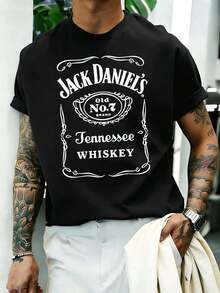 Camisetas masculinas plus size - Preto - Ver 1