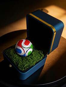Cute Mini Football Keychain, Creative Sports Style Keyring Gift Box, Perfect Bag Decoration, Small Gift For Friends, Party Favors, Or School Rewards - A - View 3