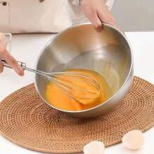 3pcs Stainless Steel Mixing Bowls - Nesting, Dishwasher , Kitchen Prep And Storage Bowls - Silver - View 4