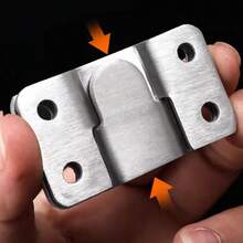 10 móc treo khung ảnh bằng thép không gỉ, móc treo gắn phẳng, khóa cài, giá đỡ liên kết đồ nội thất, khớp nối - Nhiều màu - Xem 4