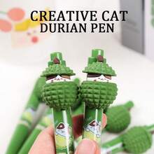 Bộ 3/5 bút bi hình sầu riêng, bút bi rút dễ thương với hình sầu riêng và mèo con, bút bi mềm mại dành cho học sinh và nữ sinh. - Nhiều màu - Xem 6