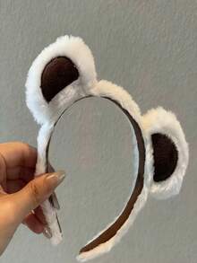 1 Fashionable Cartoon Plush Bear Ear Animal Ear Headband Dress-Up Headwear Hair Accessory - Multicolor - View 7