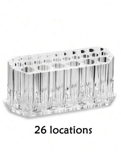 Bộ 26 cọ trang điểm chuyên nghiệp kèm giá đỡ cọ acrylic, cọ lông tổng hợp mềm mại dùng cho kem nền, phấn má hồng, phấn mắt, phù hợp cho người mới bắt đầu và chuyên gia trang điểm.