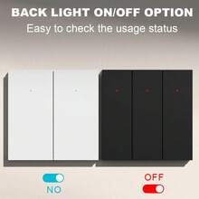 EU Standard ZigBee Smart Wall Switch - 1/2/3/4 Gang, No Neutral Wire Required, Quick Modular Installation, Tempered PC Panel, 600W Per Gang, Compatible With Alexa/Tuya/Smart Life App For Remote Control, Scheduling, Backlit Switch, Requires Gateway - Multicolor - View 9