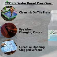 ABCD Ecotex Water-Based Screen Cleaner - Eco-Friendly On Press and in Sink Press Wash/Screen Wash/Screen Opener/Ink Degradent - Quart - Unitalla - Ver 5