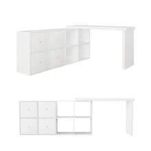 Home Office Desks - White + MDF - View 2