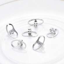 4个极简铜质猪鼻子耳塞，耳饰配件，防止耳垂下垂，DIY饰品，礼品及日常用品 - 彩色 - 查看 6