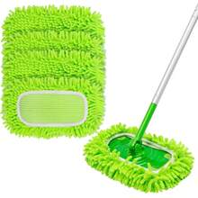 4 Pack Reusable Microfiber Mop Replacement Pads Dry Wet Sweeping Cloths For 10-12in Floor Sweeper Hardwood Floor Cleaning - 1 - 查看 8