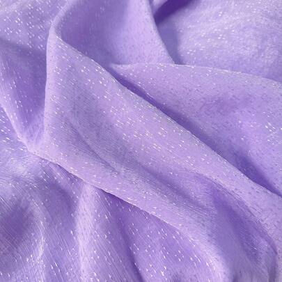 1pc High-Quality Lace Texture Comfortable Breathable Purple Crinkle Rayon Fabric. Suitable For Making Shirts, T-Shirts, Dresses, Tablecloths, Curtains, Party Decorations, And Handmade DIY Craft Projects.