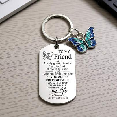 Llavero de moda como regalo para mujeres, regalos de para la mejor amiga, regalos de cumpleaños para mujeres, regalos de Navidad para la mejor amiga, regalos para amigas a larga distancia, regalos para compañeras de trabajo que se van, regalos de despedida, regalos de graduación