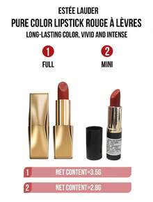 Estée Lauder Estee Lauder Pure Color Matte Lipstick #333 (Full-size 3.5g Mini-size 2.8g )Velvet – Long-Lasting, Vivid & Intense Color, Melts on Lips Like Mist, Light weight Velvety Texture, Moisturizing MattValentine, Luxing Mist, Light weight Velvety Texture, Moisturizing MattValentine, Luxing, Valentine Day, Luxing, Valentine Day, Luxings Matt” Anniversary, Women & Beauty Lovers,Perfect for Date Night & Daily Wear,Easy to Apply for Makeup Beginners - 絲絨#333 - 查看 4