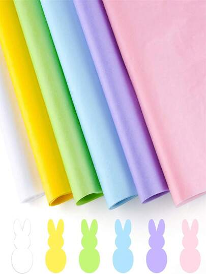 10/30张粉彩彩虹薄纸，6至8种颜色，非常适合用于礼品包装、手工项目、派对装饰、纸花和流苏花环，适用于春季、复活节和生日等场合。