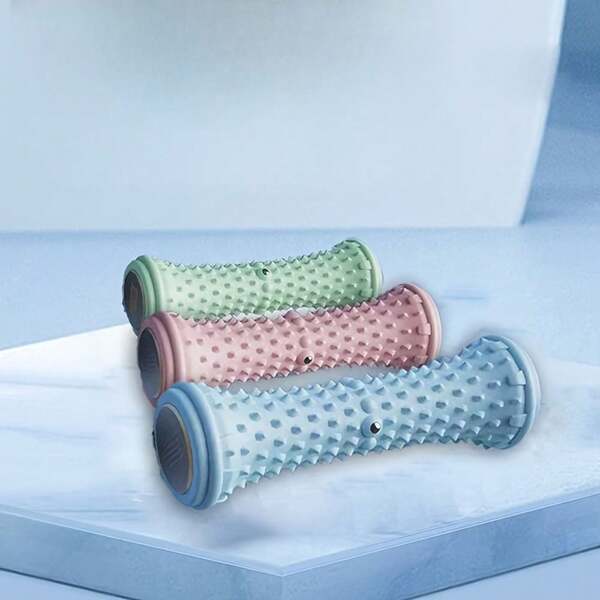 1pc Foot Massage Roller, Suitable For Rough Surface Deep Tissue Massage, Medium Hardness, Manual Operation, Suitable For Yoga And Fitness Enthusiasts, Home Fitness Experience, Yoga Accessories, Fashionable Design, Durable Structure