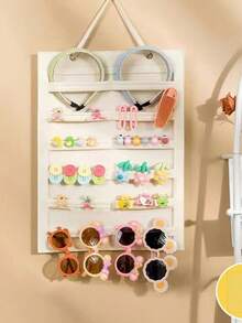 1 túi treo đựng trang sức dùng để sắp xếp dây chuyền, đồng hồ, vòng tay. - trắng - Xem 3