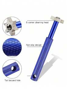 Bộ dụng cụ mài và làm sạch rãnh gậy golf cao cấp - Nâng cao kỹ năng chơi golf của bạn với các rãnh được mài và làm sạch hoàn hảo - Bao gồm 6 đầu thay thế và túi bảo vệ. - Nhiều màu - Xem 4