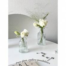 1/6/12件套迷你玻璃花瓶，小巧精致，适合插花和香薰，是婚礼、情人节、斋月及各种节日装饰的理想之选。尺寸：2.95英寸，三种尺寸可选。精美散装包装，现代波西米亚风格。完美适用于餐桌、客厅、卧室、浴室及其他家居装饰。 - 羅馬柱 - 查看 3