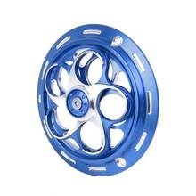 CNC Aluminum Rotating Fan Cover For Vespa Sprint Primavera 150 | Engine Radiator Shroud & Frame Hole Cap | Polished Heat-Resistant Cooler Heat Sink Accent Modification Accessories - A - View 8