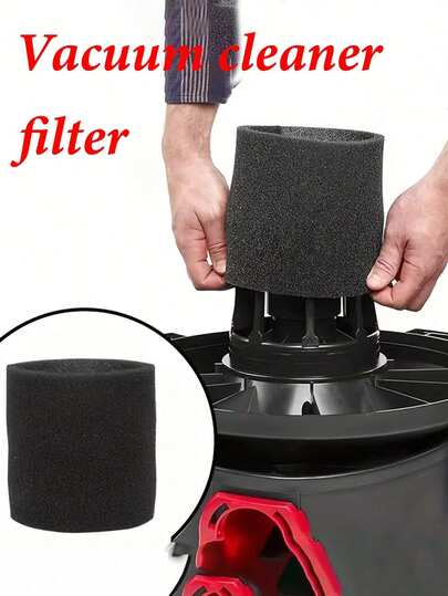 Foam Sleeve Filter Replacement Parts, Vacuum Cleaners Foam Filter Replacement, Foam Replacement Filter For Wet Vacuum Cleaners Compatible With Shop-Vac, Vacmaster & Genie Shop Vacuum Cleaners