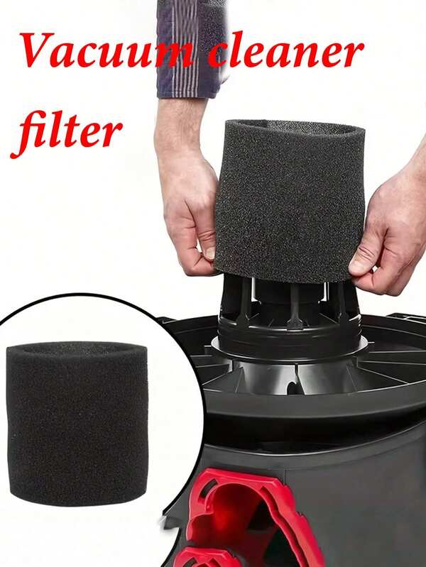 Piezas de repuesto del filtro de manga de espuma, filtro de espuma de repuesto para aspiradoras, filtro de repuesto de espuma para aspiradoras en húmedo compatibles con Shop-Vac, Vacmaster y Genie Shop Vacuum Cleaners