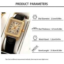 7pcs Black & Gold Contrast Classic Durable Accessories Set - Watch + Bracelet + Necklace + Ring + Earrings, Treasure Trove To Enhance Your Style, Shines In Daily Wear - Black - View 5