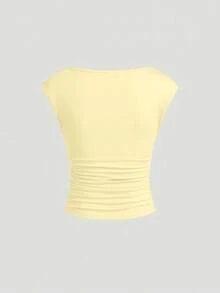 Damen Rundhals Plissee Ärmellos Camisole Tops, inklusive Blümchen und einfarbig, geeignet für Frühling zum Kombinieren im lässig Sommer - Verschiedenfarbig - Übersicht 6