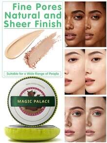 Magic Palace 2/4/8 Pack Reusable Powder Puff - Soft Plush Loose Powder Sponge, Wet & Dry Dual-Use Makeup Sponge For Face & Body, Cosmetic Setting Tool - Multicolor - View 2