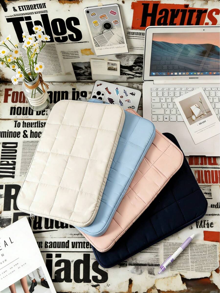 1个高端电脑包 - 适用于苹果14英寸和15英寸笔记本电脑的内袋，简约优雅的平板电脑收纳包 - 彩色 - 查看 1