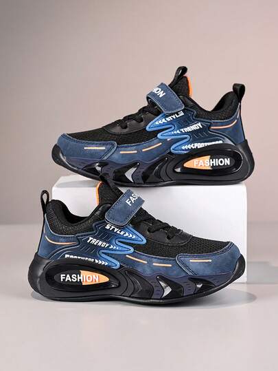 1 đôi giày thể thao lưới thoáng khí, giày chạy bộ thời trang, giày casual thoải mái có khóa cài, nhẹ và đa năng dành cho thanh thiếu niên, nam và nữ, phù hợp cho mọi mùa.