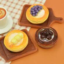 Cute Mini Fruit Tart Resin Model - DIY Handmade Mini Food Decoration Suitable For Dollhouse And Jewelry Making, Suitable For Teenagers As Mini Toys - Multicolor - View 11
