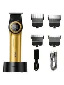 VGR V-977 Hair Clipper 8000RPM - Gold - View 3