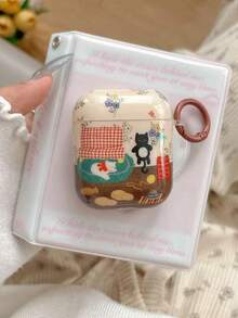 苹果蓝牙耳机4主动降噪保护壳，兼容 Pro 3/2第二代，防摔全方位保护耳机套 - 無色 - 查看 1