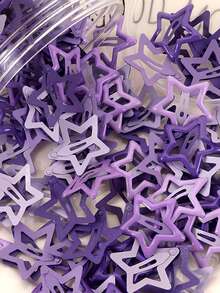 20pcs Star Shaped Hair Clips, Suitable For Daily Wear - Purple - View 6