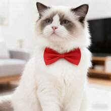 1pc Adjustable Pet Bow Tie Collar - Durable Polyester Material, Suitable For Small To Large Dogs And Cats - Multicolor - View 3