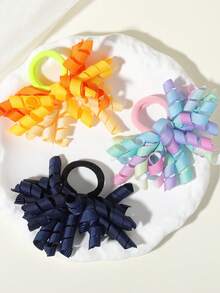 6 chiếc dây buộc tóc ombre, chất liệu nylon co giãn cao, kiểu dáng năng động và ngọt ngào. - Phối màu - Xem 8