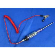 Multímetro automotriz con luz de prueba LED para reparación de automóviles, circuitos, fusibles y pruebas eléctricas, con pantalla digital - Rojo - Ver 5