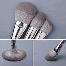 14pcs Makeup Brush Set, Soft & Fluffy, Includes Foundation, Eyeshadow, Blush Brushes, Suitable For Beginners And Professionals. Set Includes Makeup Brushes, Makeup Kit, Full Makeup Tools, Makeup Brush Set, Makeup Gift Box - Silver - View 4