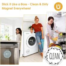 Dishwasher Magnet Clean Dirty Sign, Double-Sided Clean/Dirty For Stainless Steel Dishwashers, Magnetic Home And Kitchen Gadgets - H - View 5