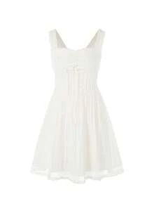 Women Short Dresses - White - View 8