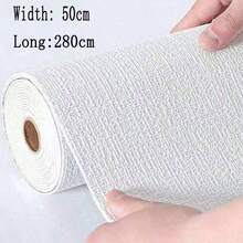 1/5卷，单卷尺寸280*50厘米，适用于防尘墙面，防水防潮，加厚白色自粘壁纸，适用于卧室翻新和家居装饰 - 280*50cm - 查看 6